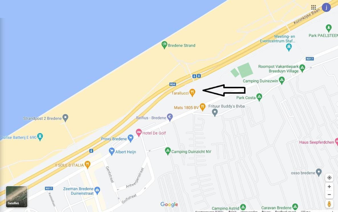 Studio Astrid At 100 Meter From Sea With Parking Place Bredene Exterior photo